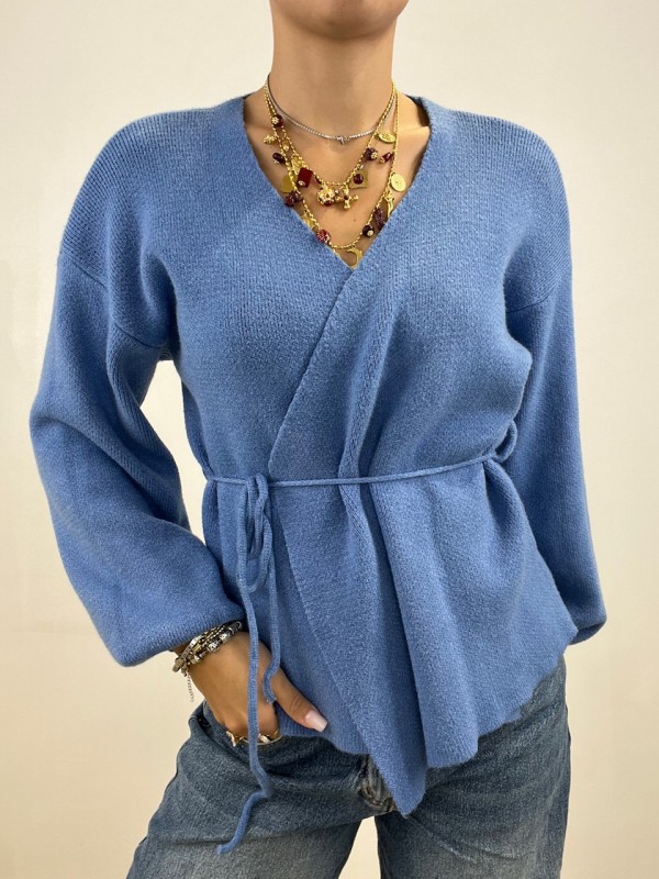 INCROCIATINA SEMPLICE AZZURRO