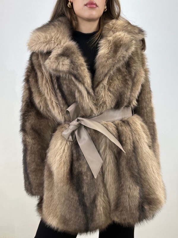 ECOPELLICCIA CAPPOTTO PROMO CAMEL