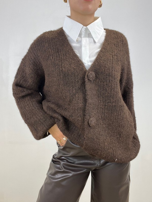 CARDIGAN SAMY MARRONE