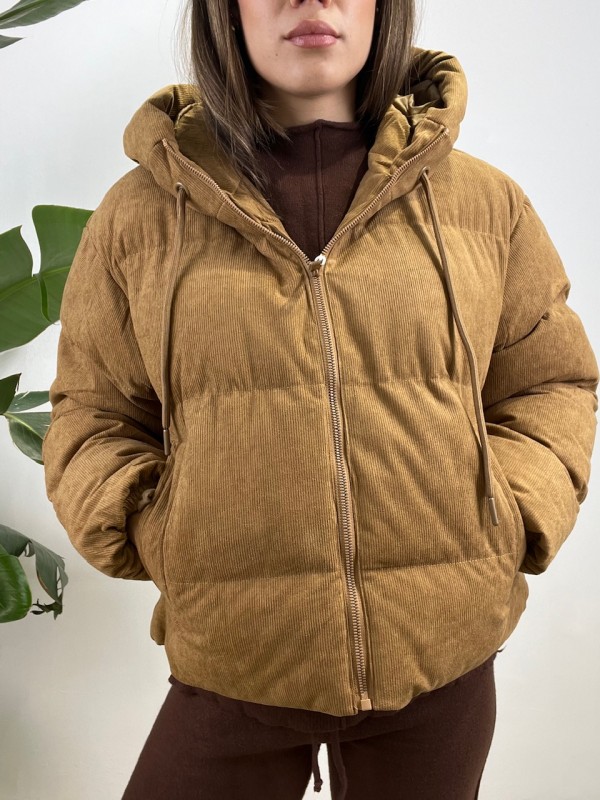 GIUBBINO BOMBER CLAUDIA CAMEL