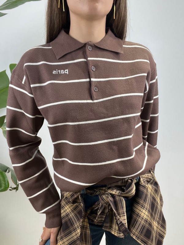 PULL POLO JULIET MARRONE