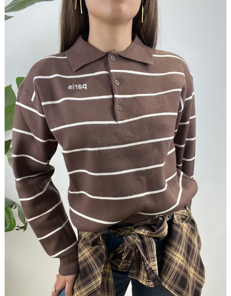PULL POLO JULIET MARRONE