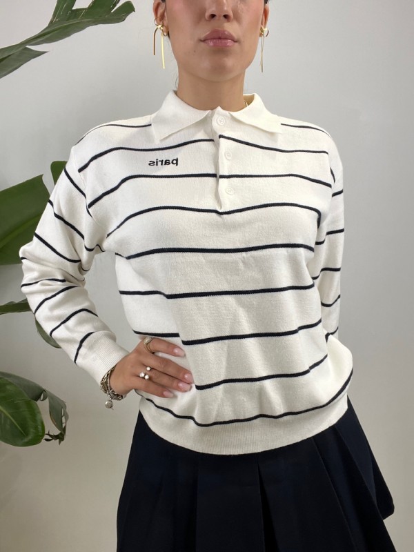 PULL POLO JULIET BIANCO