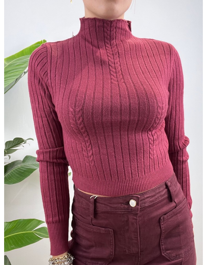 PULL GIORGIA BORDEAUX