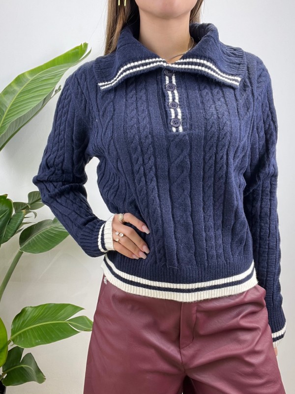 PULLOVER GLORIA BLU