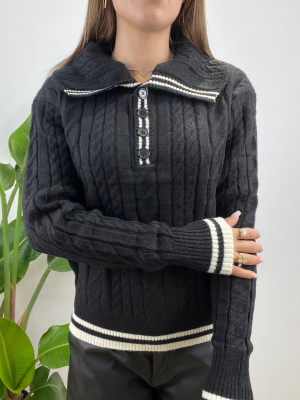 PULLOVER GLORIA NERO