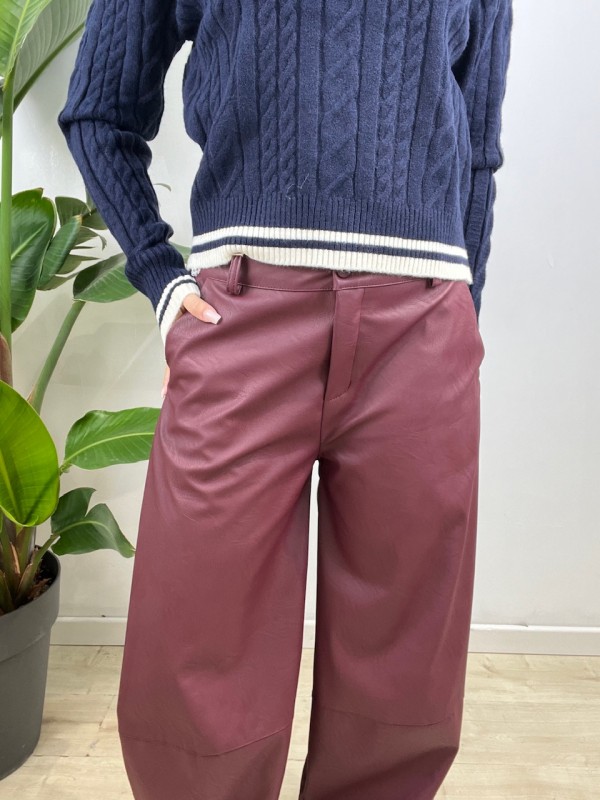 PANTALONI ECOPELLE SUSY BORDEAUX