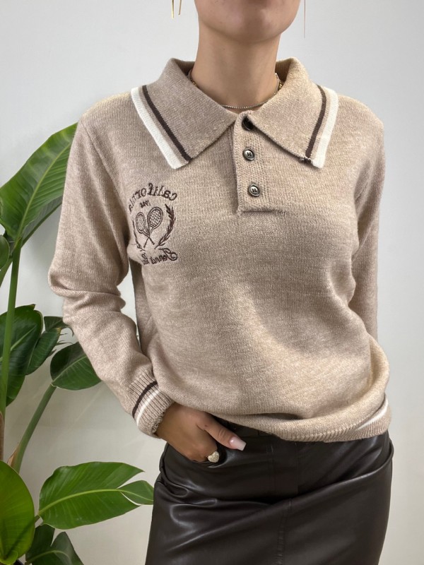 PULLOVER POLO TENNIS FANGO