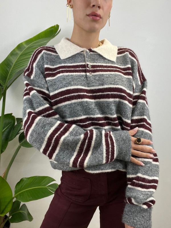 PULLOVER POLO KAMEL GRIGIA