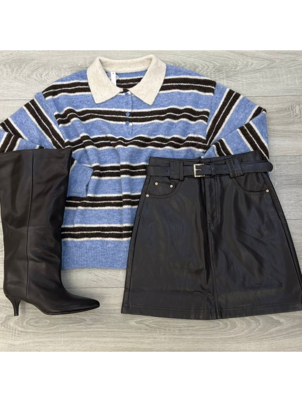 PULLOVER POLO KAMEL AZZURRO