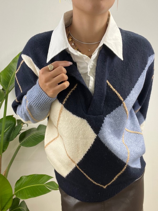 PULLOVER VALERIA BLU