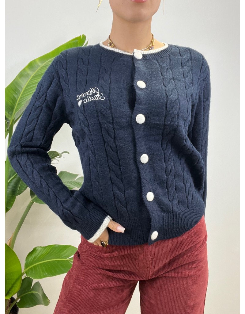 CARDIGAN NOEL BLU