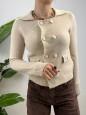 CARDIGAN DOPPIO PETTO PANNA