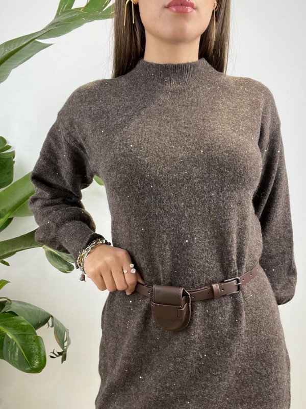 PULL DRESS URSULA MARRONE