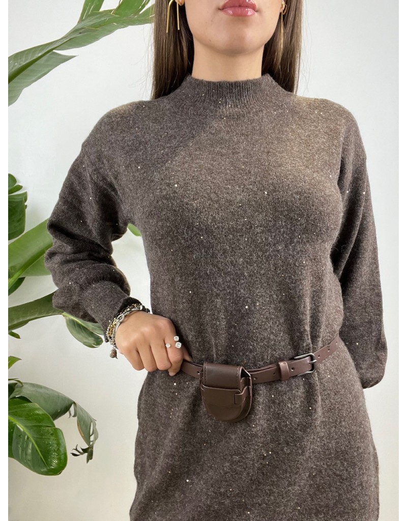 PULL DRESS URSULA MARRONE