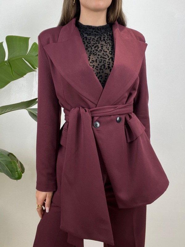TAILLEUR GIORGIA BORDEAUX