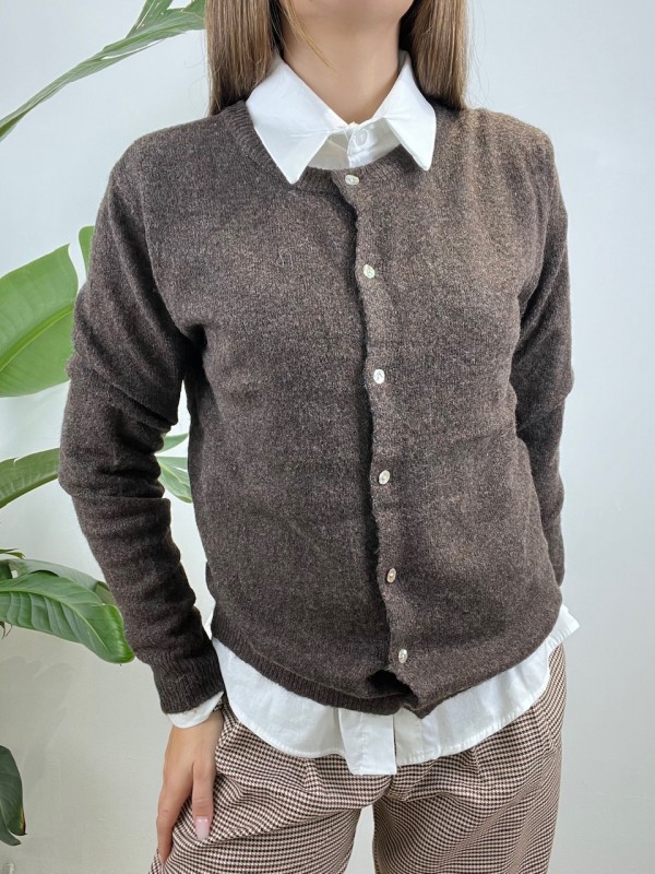 CARDIGAN MONICA MARRONE