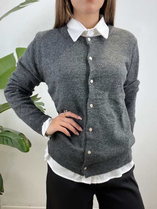 CARDIGAN MONICA GRIGIO SCURO