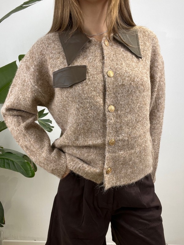 PULLOVER POLO NOEL CAMEL