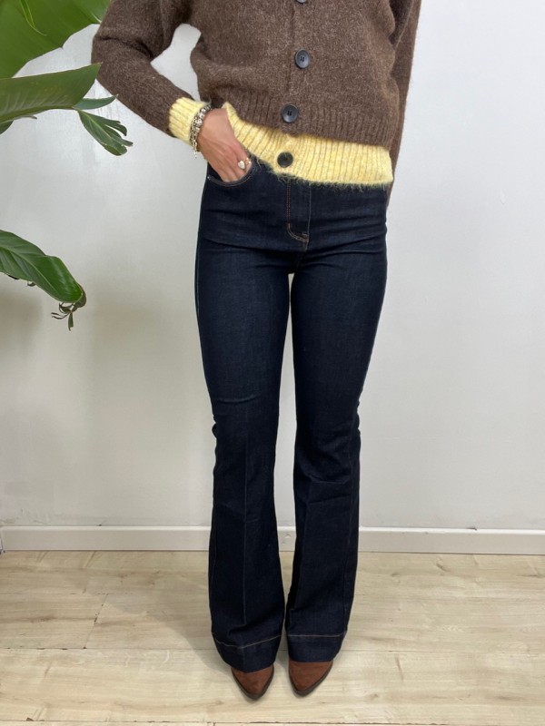 JEANS FLARE BLUE DENIM