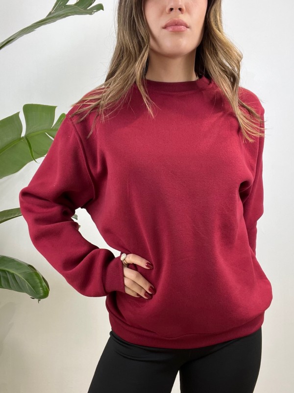 FELPA BASIC BORDEAUX