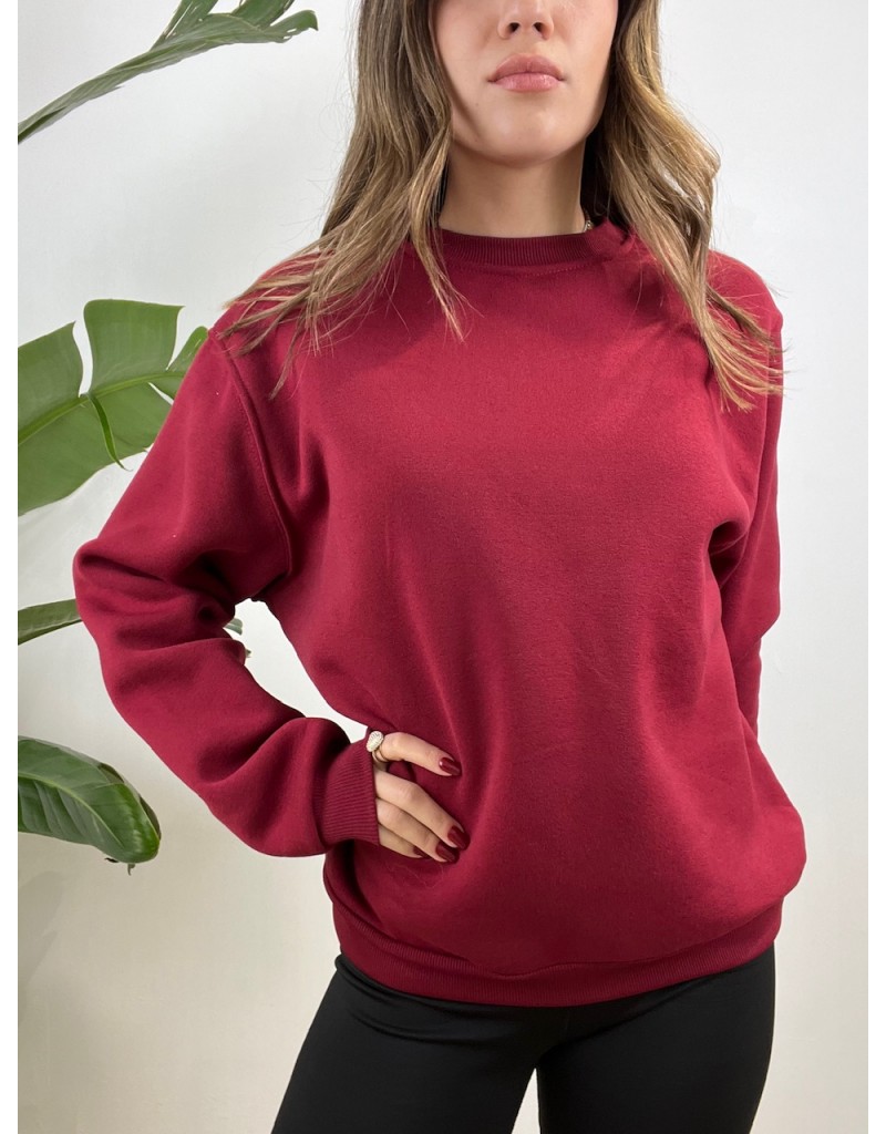 FELPA BASIC BORDEAUX