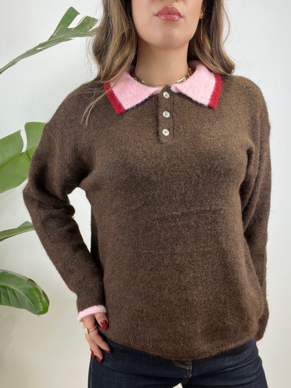 PULLOVER POLO SAMUEL MARRONE