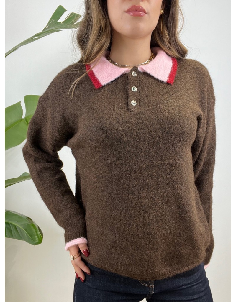 PULLOVER POLO SAMUEL MARRONE