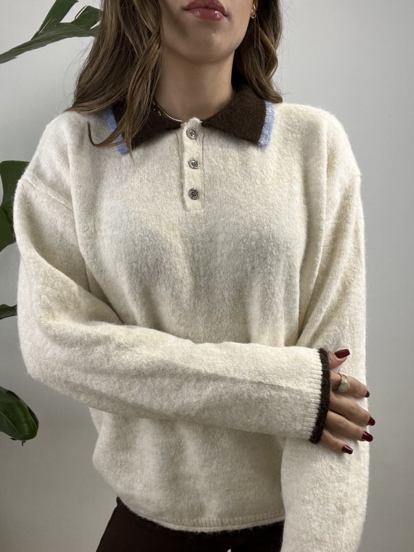 PULLOVER POLO SAMUEL BIANCA