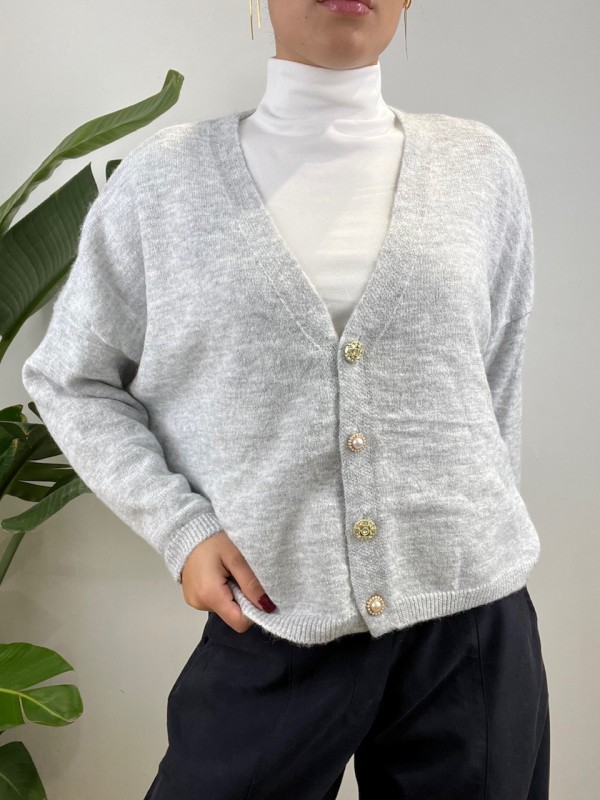 CARDIGAN MORENA GRIGIO