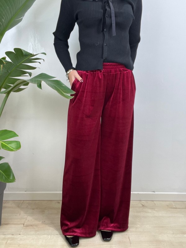 PANTALONE GLORIA BORDEAUX