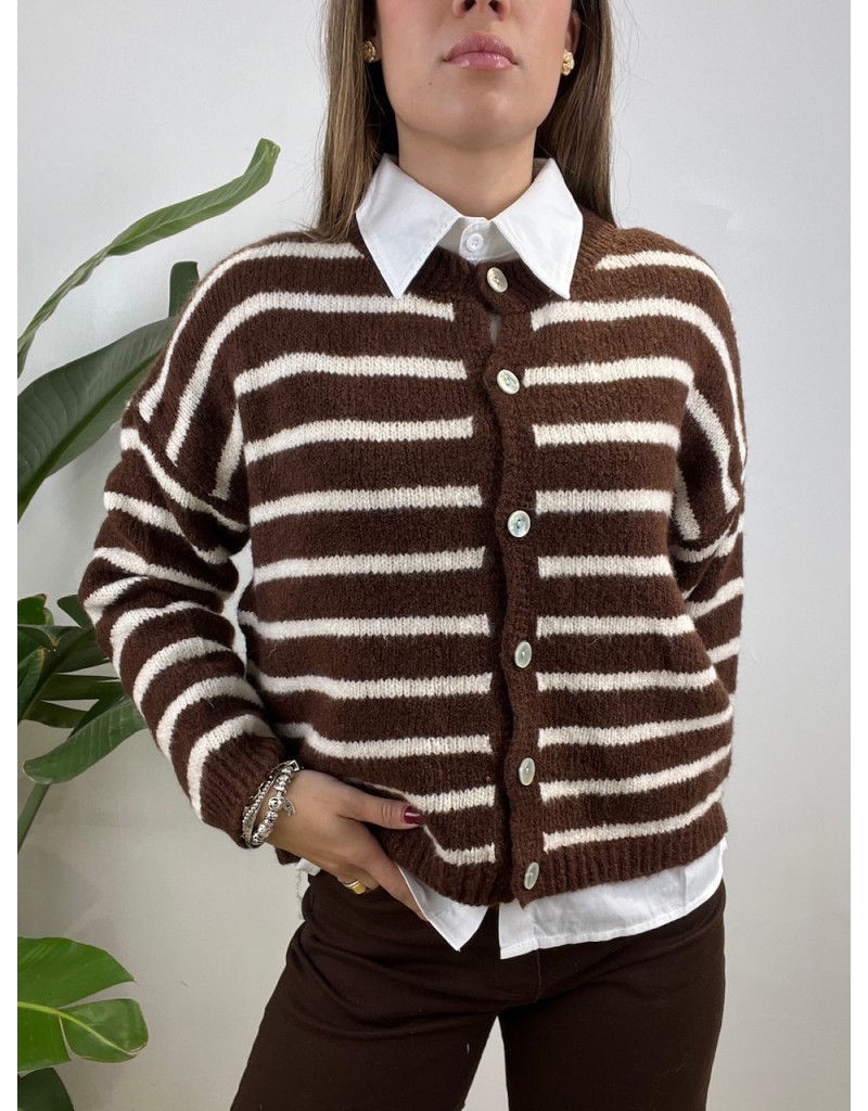 CARDIGAN ISABEL MARRONE