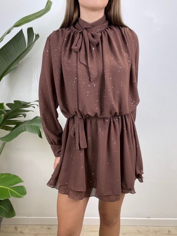 DRESS SABRINA MARRONE