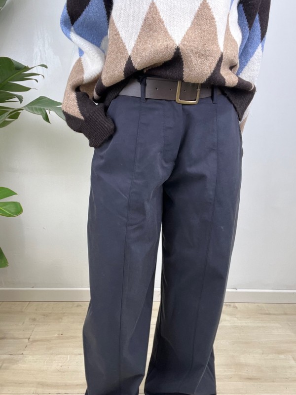 PANTALONI JUST WEST BLU