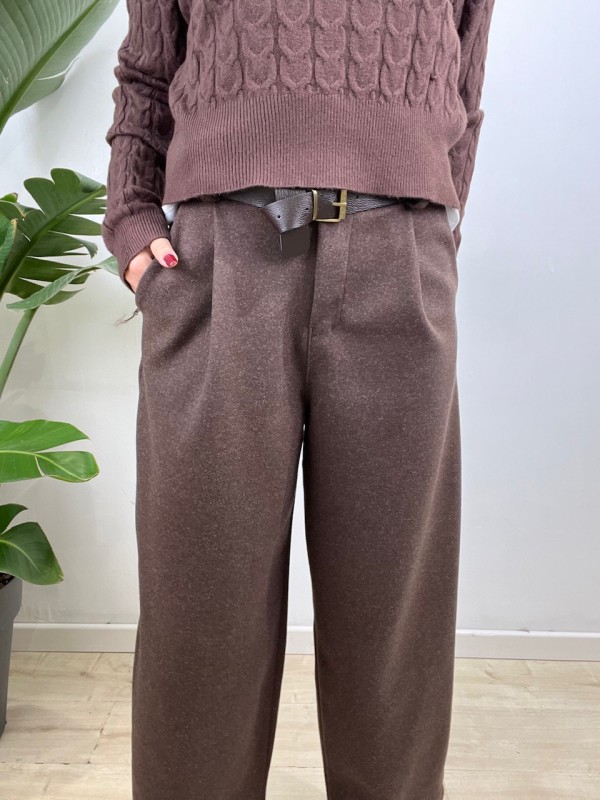 PANTALONI SAMY MARRONE