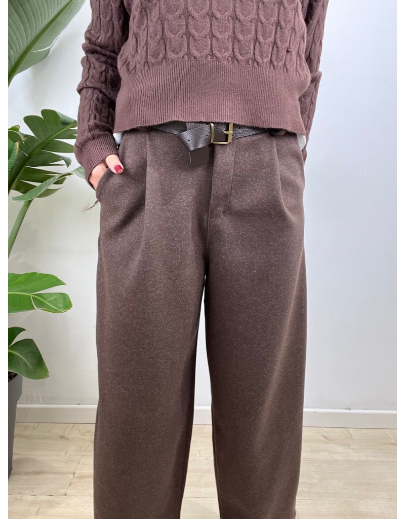 PANTALONI SAMY MARRONE