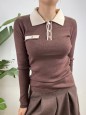 PULL POLO LORENA MARRONE