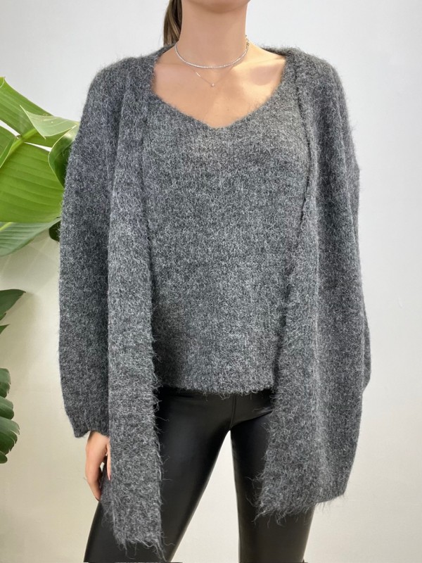 TWIN SET SIMPLY GRIGIO