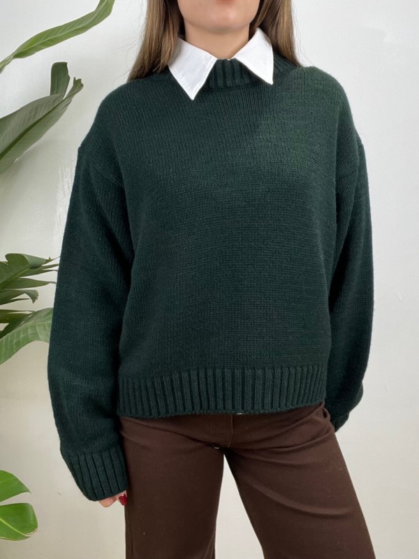 PULLOVER LUMINA SEMPLICE VERDE