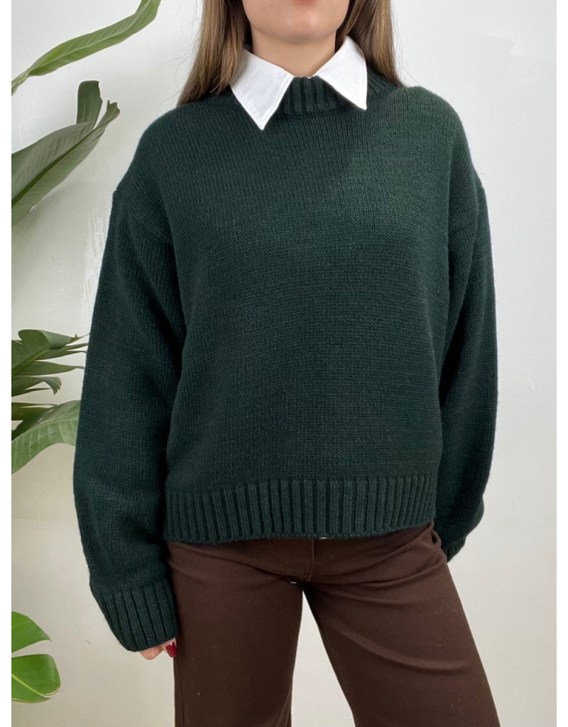 PULLOVER LUMINA SEMPLICE VERDE