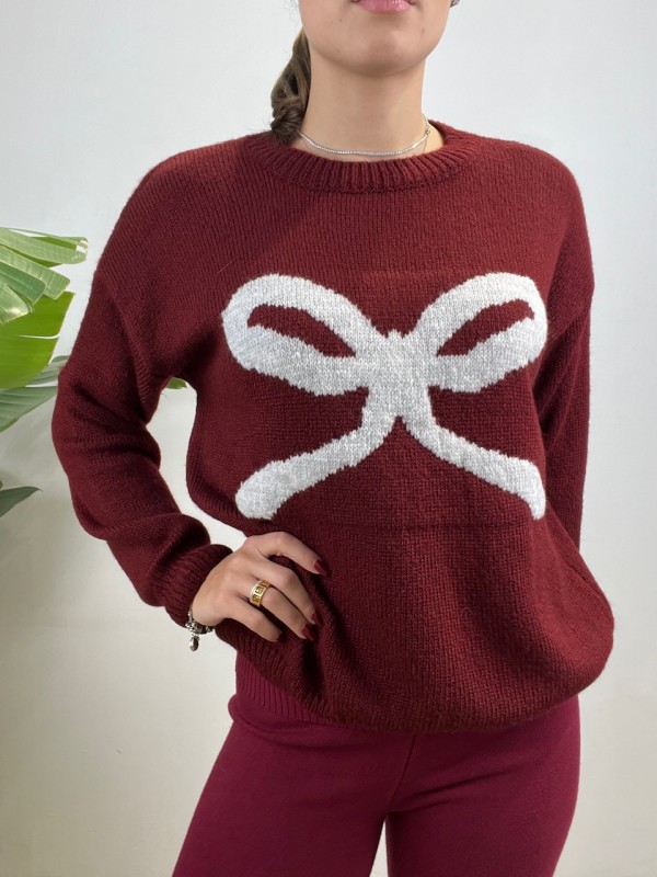 PULLOVER FIOCCO BORDEAUX