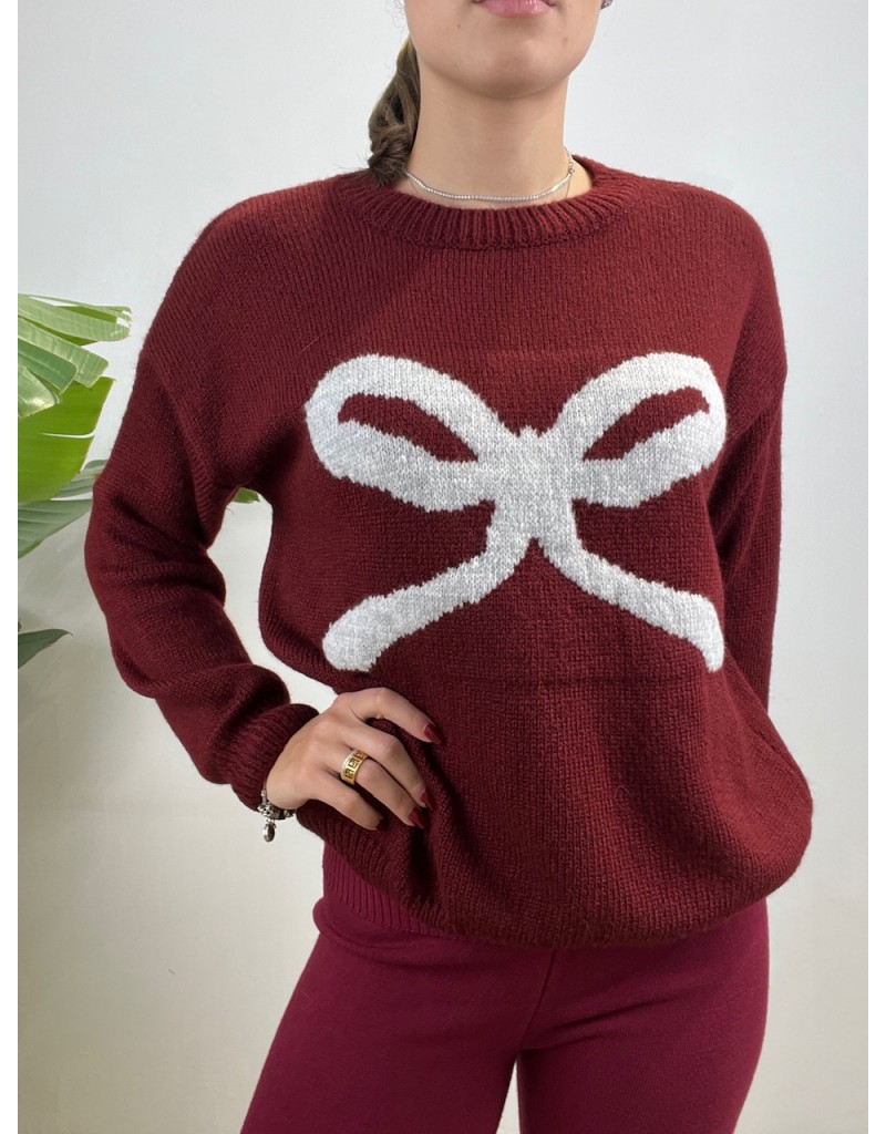 PULLOVER FIOCCO BORDEAUX