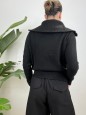 PULLOVER ZIP CAMILLA NERO