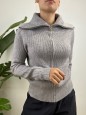 PULLOVER ZIP CAMILLA GRIGIO