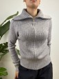 PULLOVER ZIP CAMILLA GRIGIO