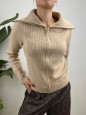 PULLOVER ZIP CAMILLA CAMEL