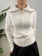 PULLOVER ZIP CAMILLA PANNA
