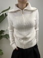 PULLOVER ZIP CAMILLA PANNA