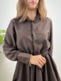 DRESS FAMEL MARRONE