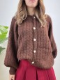 CARDIGAN LISAY MARRONE